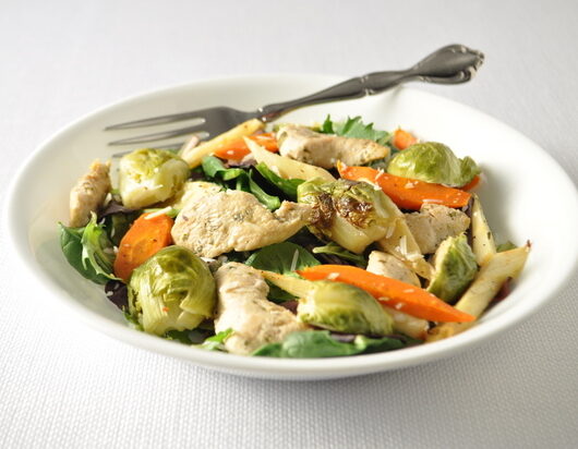 Roasted Vegetable Salad with Chicken