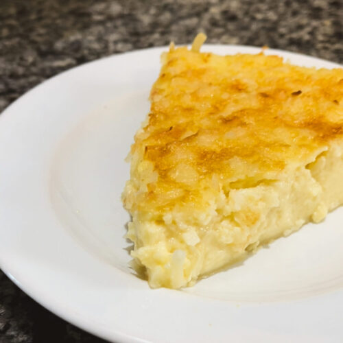 Coconut Custard Pie - My Love For Cooking